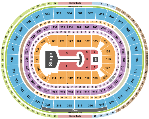 United Center Lady Gaga Seating Chart